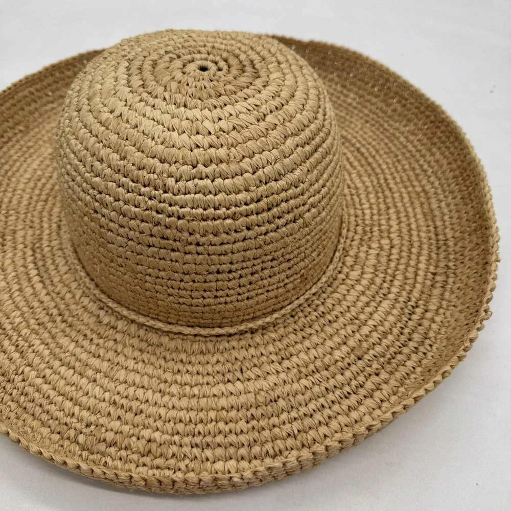 Corroboree Australia Raffia Straw Hat Handwoven Packable Travel Beach Unisex